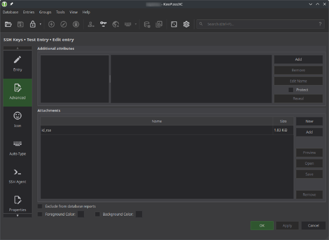 KeePassXC SSH Private Key